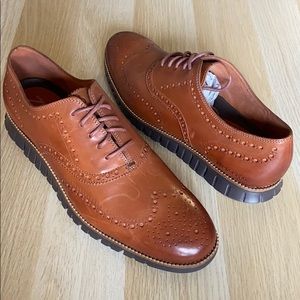 Cole Haan Zero Grand Leather Wingtip Oxfords sz 14